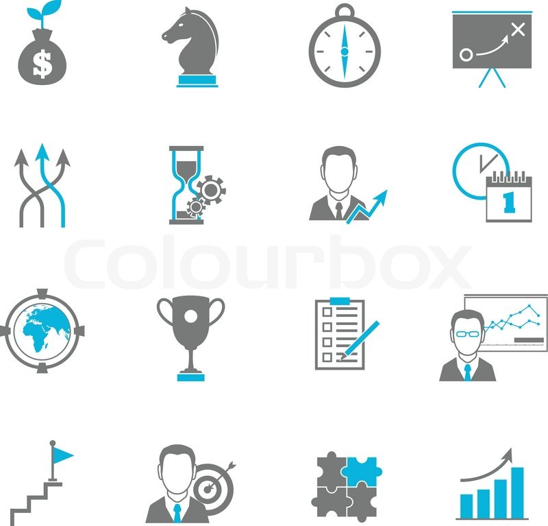800x767 Business Strategy Planning Icon Flat Stock Vector Colourbox