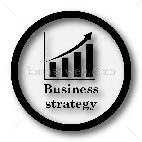 600x600 Business Strategy Simple Icon Business Strategy Simple Button