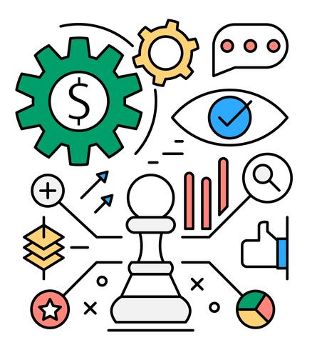438x490 Free Business Strategy Icons
