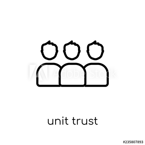 500x500 Unit Trust Icon Trendy Modern Flat Linear Vector Unit Trust Icon