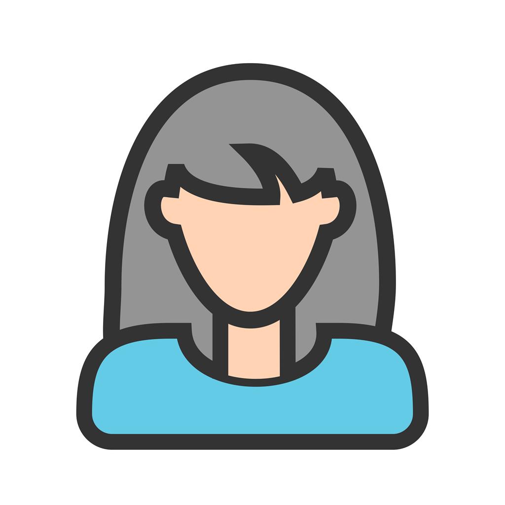 1024x1024 Business Woman Line Filled Icon