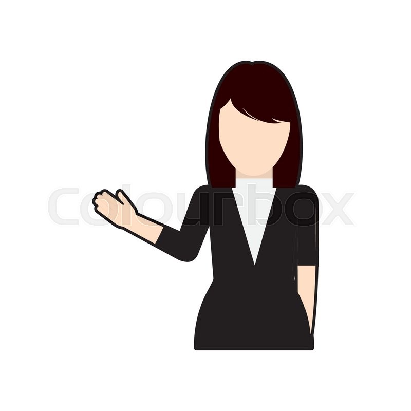 800x800 Businesswoman Avatar Woman Female Stock Vector Colourbox
