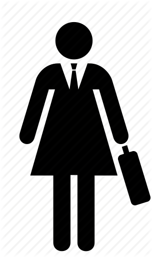 304x512 Briefcase, Business, Businesswoman, People, Person, Woman Icon