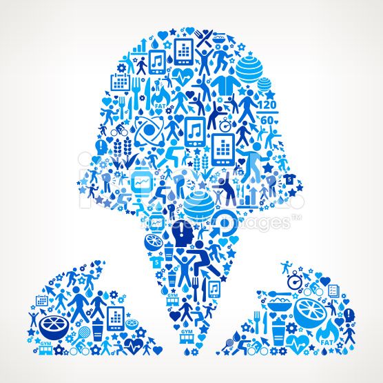 556x555 Business Woman Fitness And Diet Icon Pattern This Vector