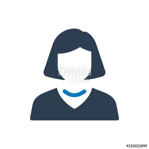 500x500 Business Woman Icon Stock Image And Royalty Free Vector
