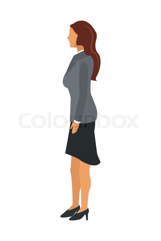 534x800 Flat Design Business Woman Icon Vector Stock Vector Colourbox