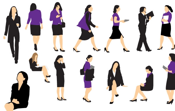 600x380 Business Woman Vectors Hd Icon
