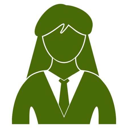 450x450 Vector Illustration Of Green Business Woman Icon Freestock Icons
