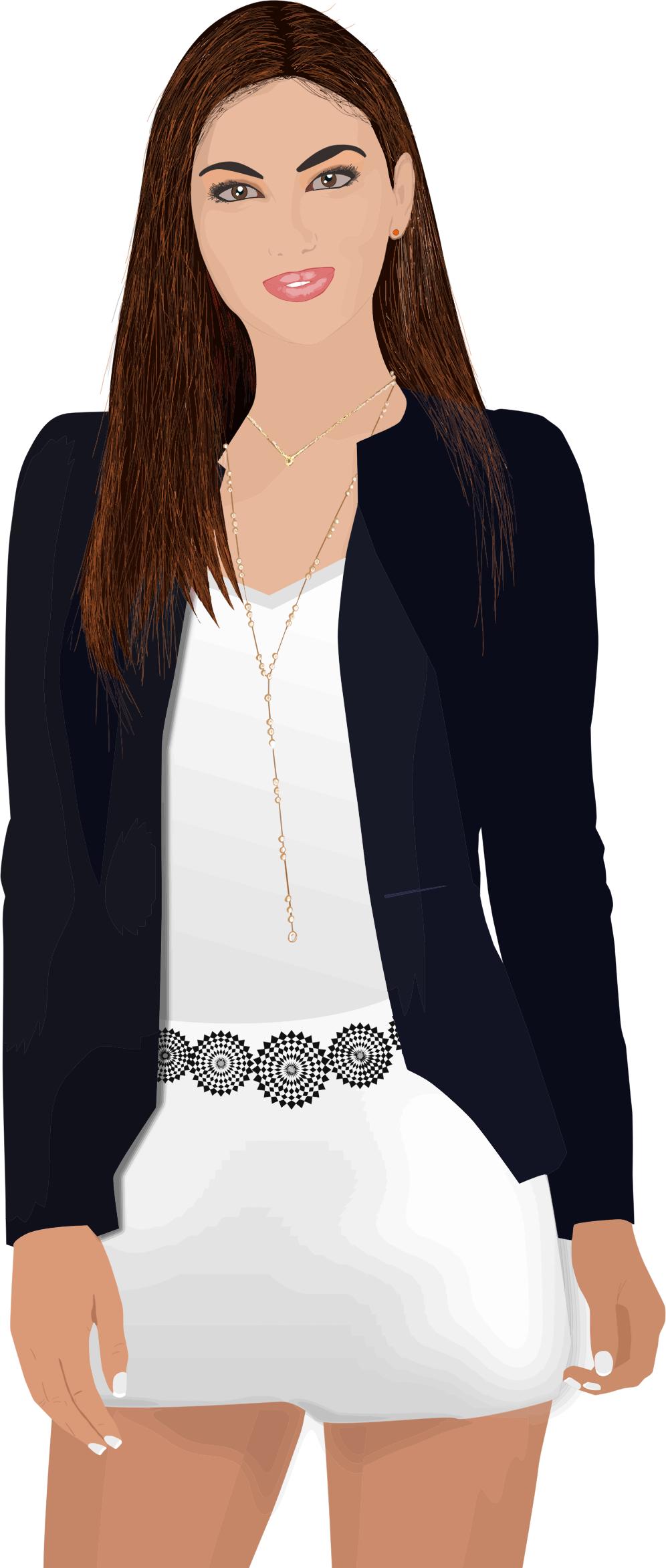 996x2346 Business Woman Portrait Icons Png