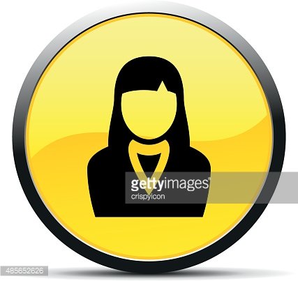 Businesswoman Icon On A Round Stock Vectors 427x403 Businesswoman Icon On A Round Stock Vectors