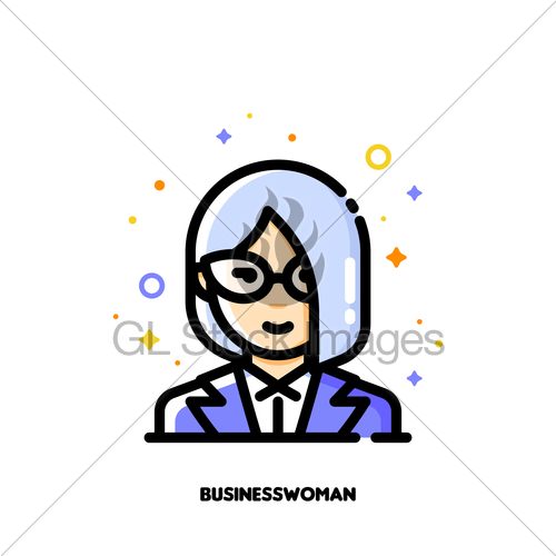 Female User Avatar Of Businesswoman Icon Of Cute Girl Face Gl 500x500 Female User Avatar Of Businesswoman Icon Of Cute Girl Face Gl