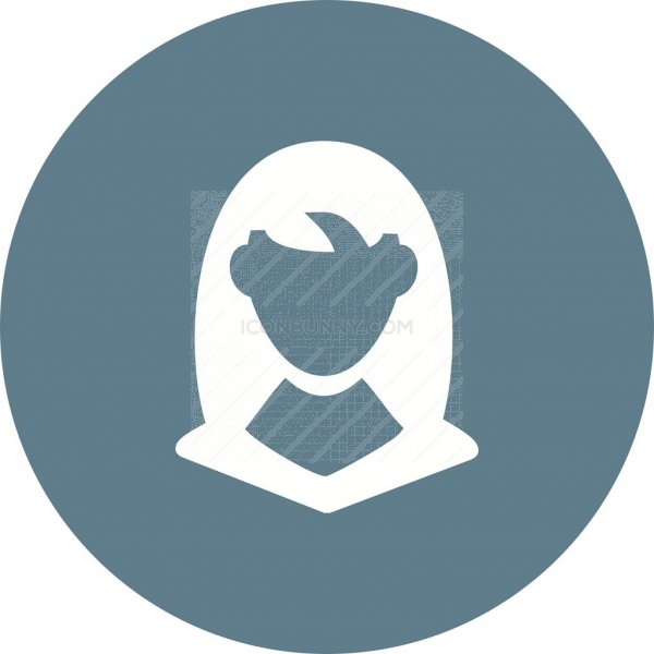 Business Woman Flat Round Icon 600x600 Business Woman Flat Round Icon