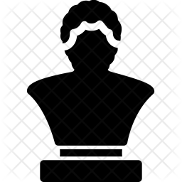 256x256 Bust Icon Of Glyph Style