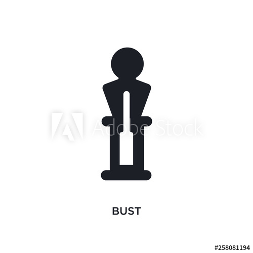 500x500 Bust Isolated Icon Simple Element Illustration From Museum