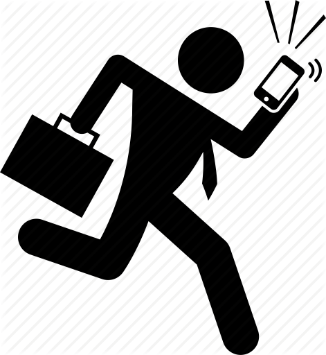 471x512 Business, Businessman, Busy, Call, Phone, Rush, Rushing Icon