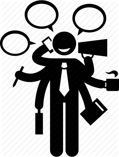 389x512 Businessman, Busy, Character, Workaholic Icon