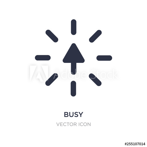 500x500 Busy Icon On White Background Simple Element Illustration