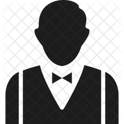 256x256 Butler Icon Of Glyph Style