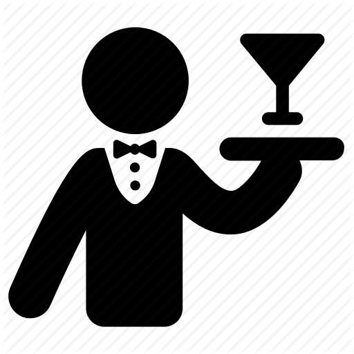 512x512 Bar, Butler, Serving, Waiter Icon