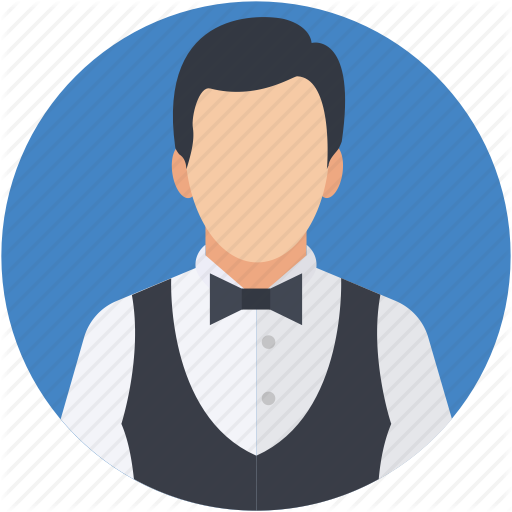 512x512 Butler, Chauffeur, Restaurant Servant, Waiter, Young Boy Icon