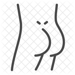 256x256 Ass Icon Of Line Style