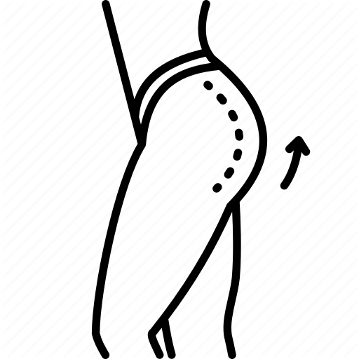 512x512 Butt, Healthcare, Lifting, Liposuction, Medical, Plastic Surgery Icon