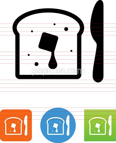 400x493 Vector Bread And Butter Icon