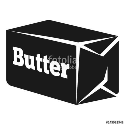 500x500 Briquette Butter Icon Simple Illustration Of Briquette Butter