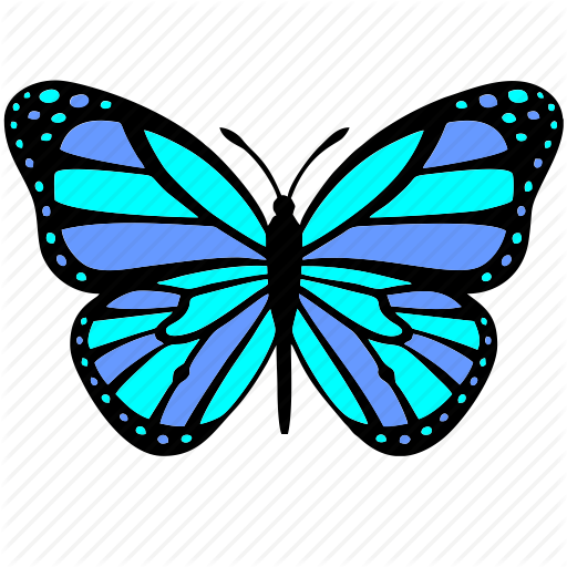 512x512 Blue, Butterfly, Violet, Wings Icon