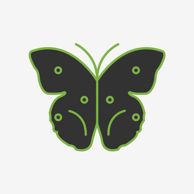 640x640 Vector Butterfly Icon, Butterfly Icon, Flower, Garden Png