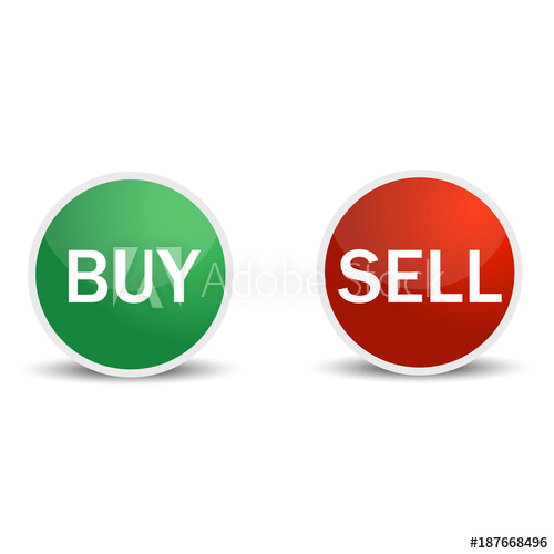 500x500 Buy And Sell Icons Vector Illustration