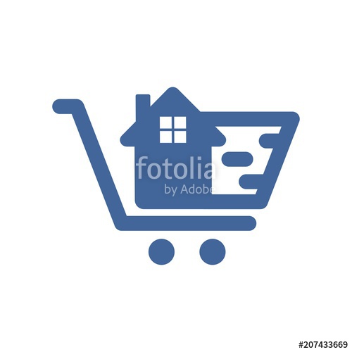 500x500 Trolley Logo Shopping Icon Buy And Sell Symbol Vector