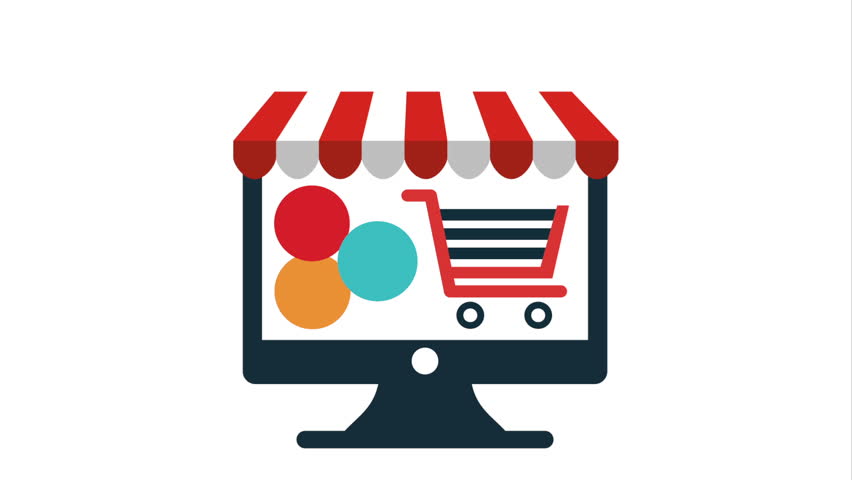 852x480 Buy Online Icon Design, Video Stock Footage Video