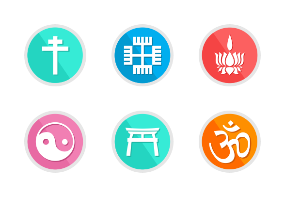 588x406 Religion Symbol Icon Set Icons