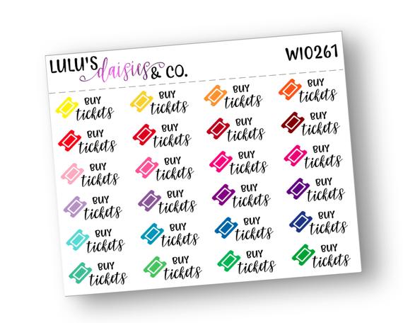 570x456 Buy Tickets Words And Icons Words And Icon Stickers Etsy