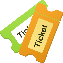 256x256 Tickets Icon Flatastic Iconset Custom Icon Design