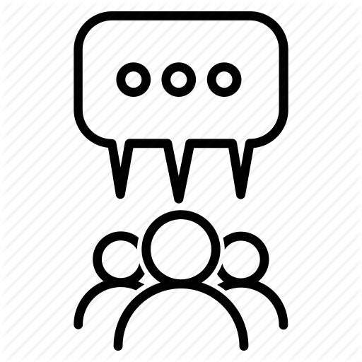 512x512 Audience, Buzz, Chating, Media, Public, Reaction, Social Icon