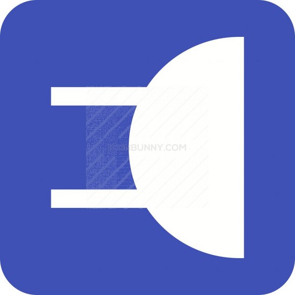 600x600 Buzzer Flat Round Corner Icon