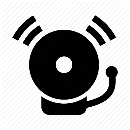 512x512 Alarm, Bell, Buzzer, Call, Emergency, Ring, School Icon