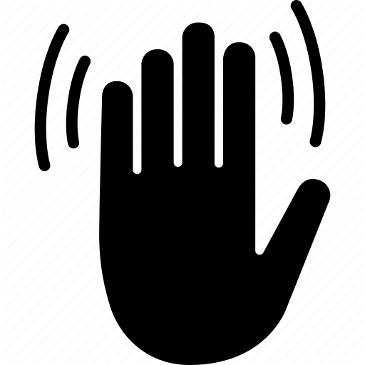 512x512 Bye, Gesture, Goodbye, Hand, Hello, Wave, Waving Icon