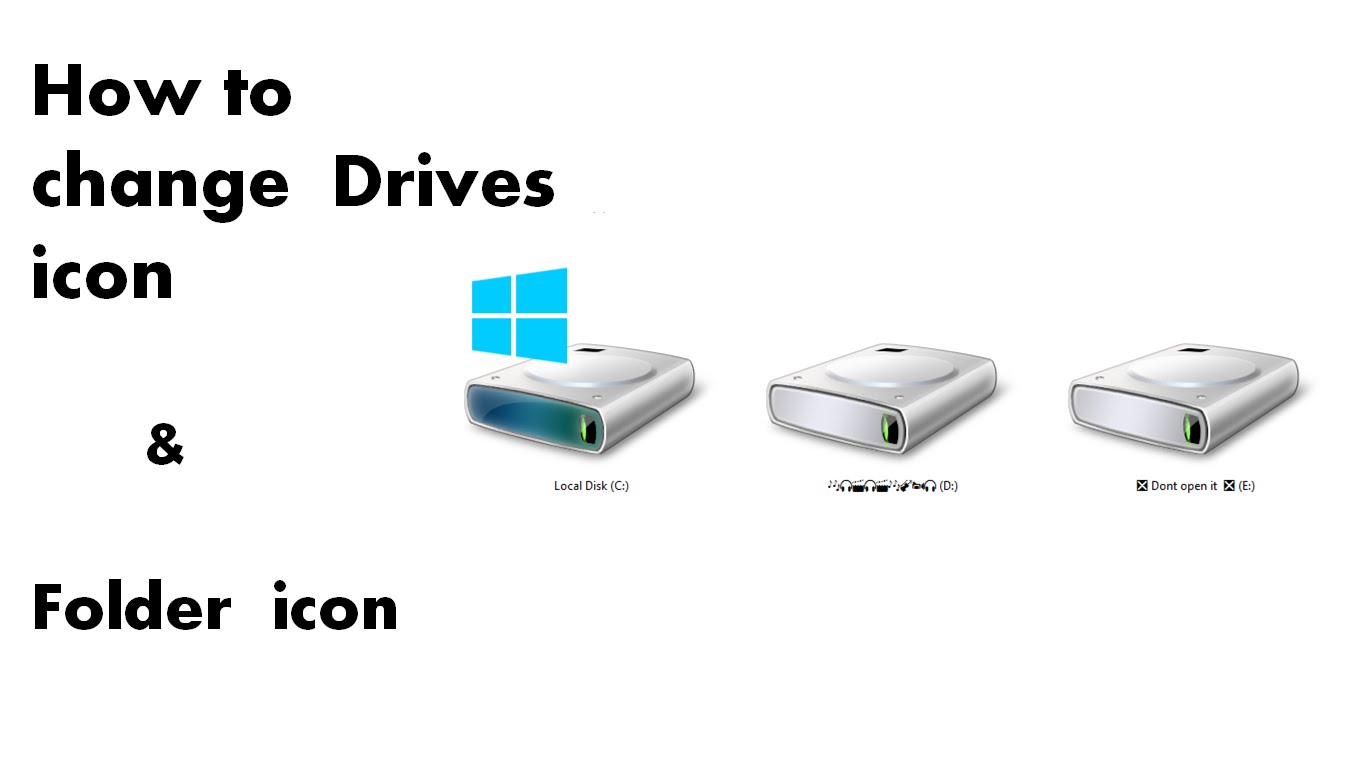 1366x768 C Drive Icon