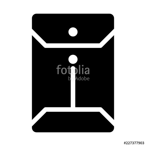 500x500 Envelope Office Work Job Secretary Vector Icon Stock Image