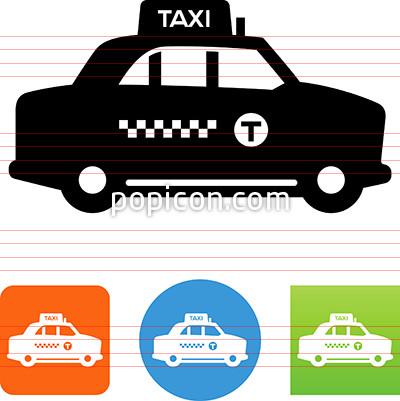400x401 Taxi Cab Icon