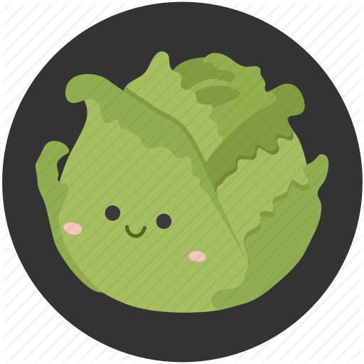 512x512 Cabbage, Cartoon, Clean Food, Crisp, Vegetable, Vegetarian Icon