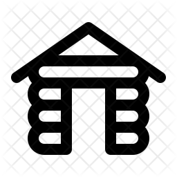 256x256 Wooden Cabn Of Line Style