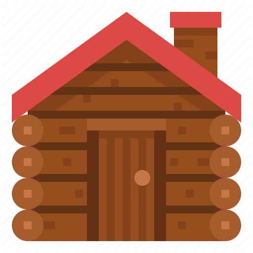 512x512 Buildings, Cabin, House, Log, Winter Icon