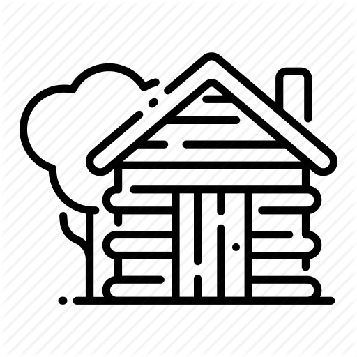 512x512 Cabin, Home, House, Rustic, Tree, Wood, Wooden Icon
