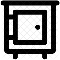 256x256 Cabinet Icon Of Line Style