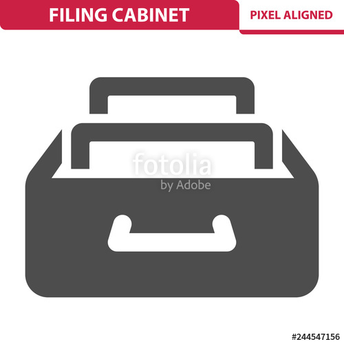 500x500 Filing Cabinet Icon Stock Image And Royalty Free Vector