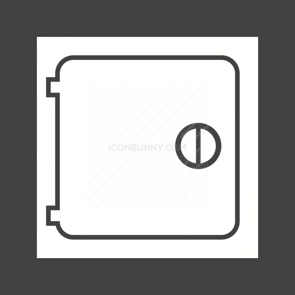 600x600 Medicine Cabinet Glyph Inverted Icon
